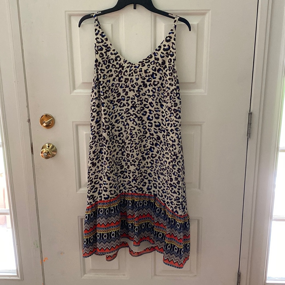 CAbi Leopard Print Safari Dress